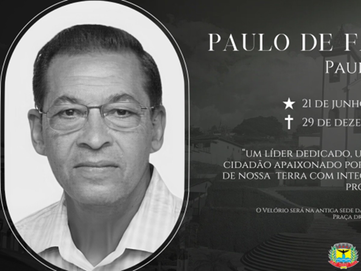 Vice-prefeito reeleito no Serro, Paulo Jaci, morre três dias antes da posse