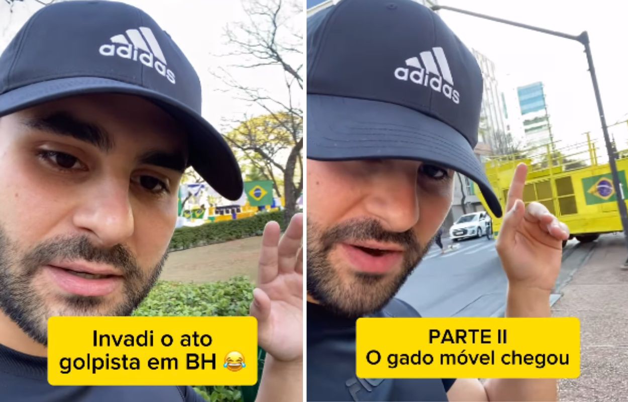 Vereador de Belo Horizonte pelo PT passou no local do ato, gravou um vídeo e divulgou nas suas redes sociais