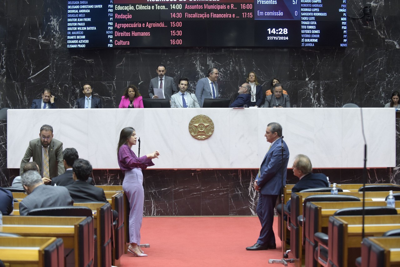 Com margem menor para obstrução, bloco de oposição a Zema travou a votação do reajuste do Ipsemg por uma hora e 15 minutos até a votação nesta quarta (27 de novembro)