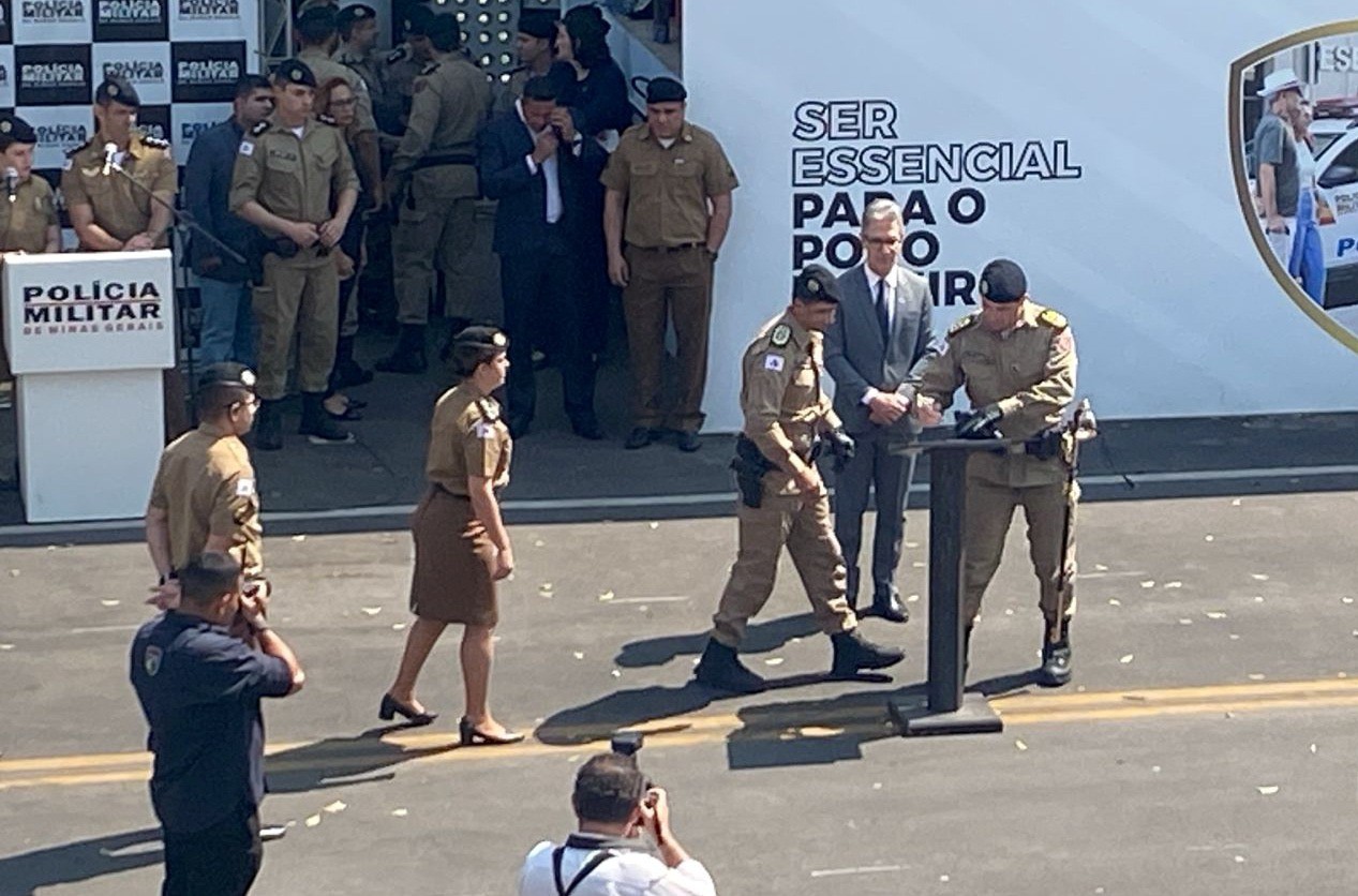 Governador Romeu Zema (Novo) empossa novo comando da Polícia Militar de Minas Gerais (PMMG)