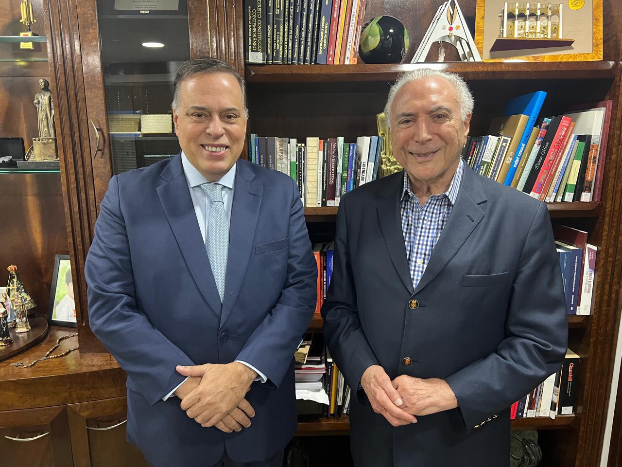 Paulo Abi-Ackel (PSDB) se encontrou com ex-presidente Temer para discutir conjuntura nacional
