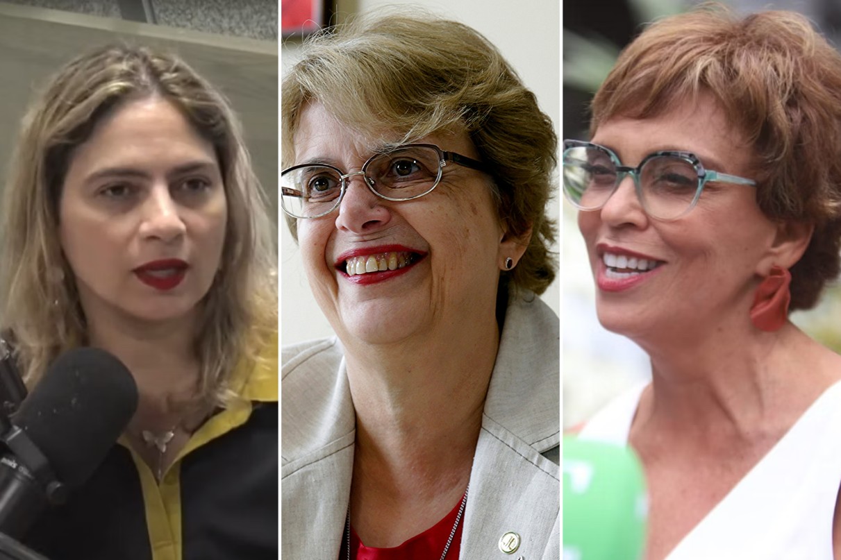 Deputada estadual Beatriz Cerqueira, prefeita de Juiz de Fora, Margarida Salomão, e prefeita de Contagem, Marília Campos