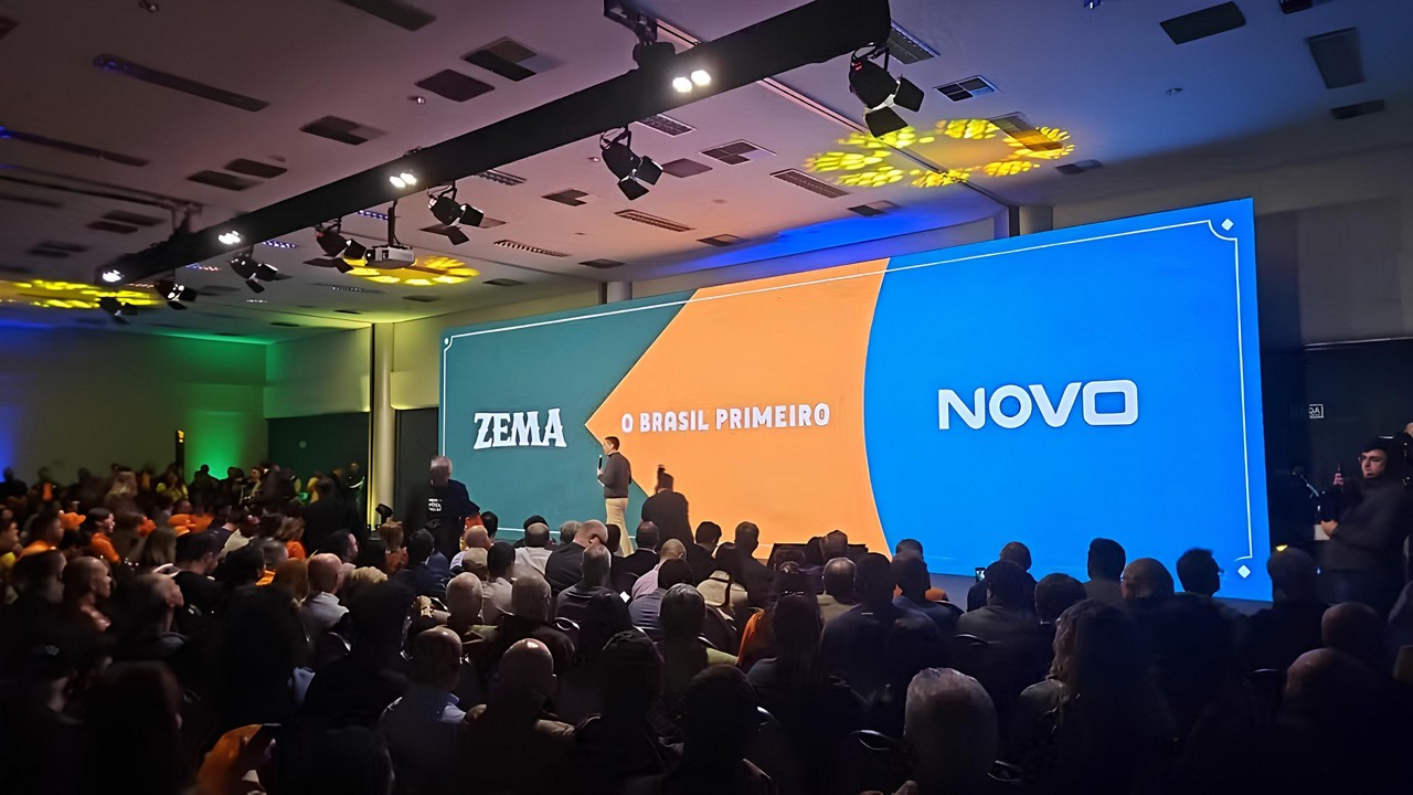 Romeu Zema reuniu cerca de 1.500 apoiadores para o lançamento da sua candidatura à Presidência da República
