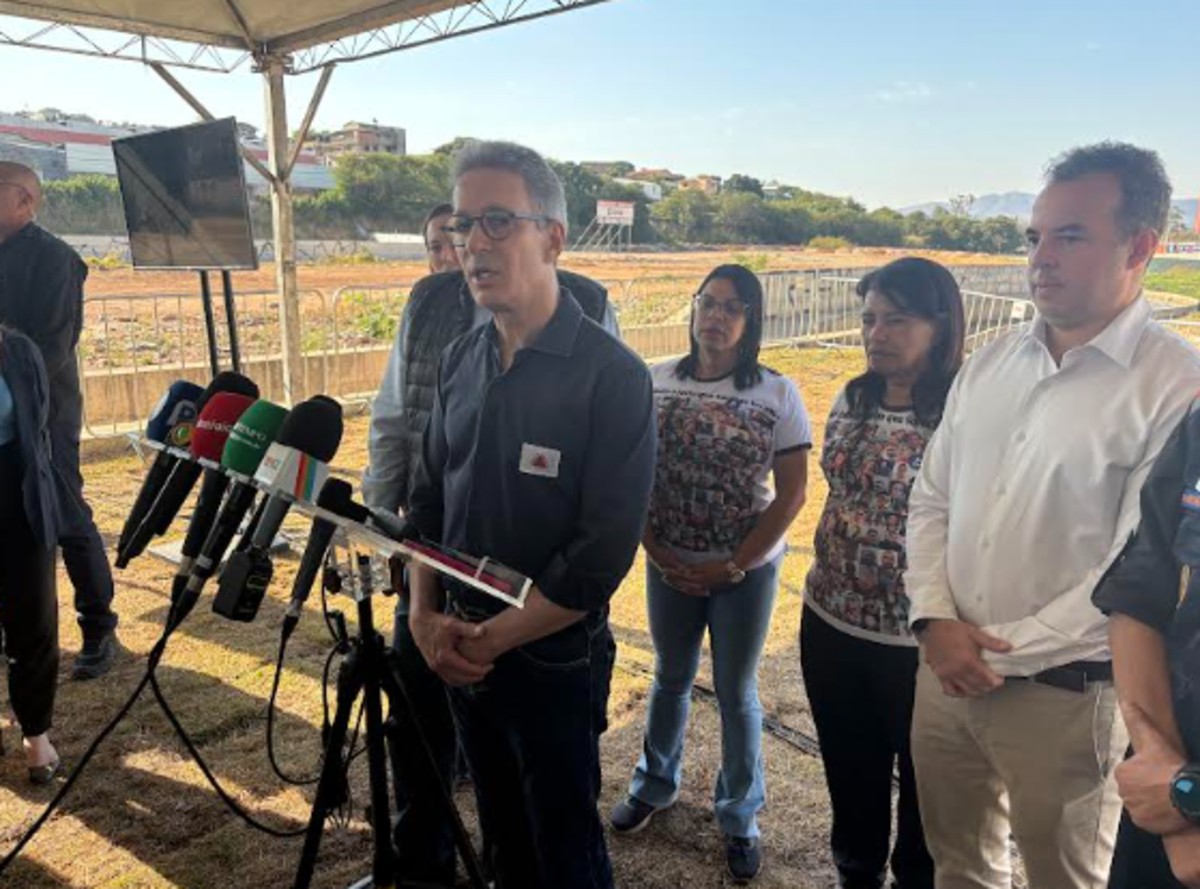 Governador Zema participou de inauguração da B3, bacia de contenção em Contagem, na Grande BH