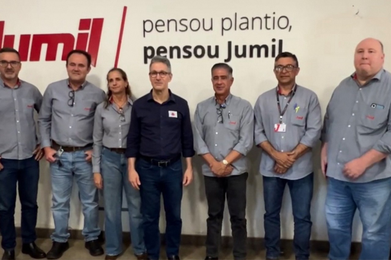 O governador de Minas Gerais, Romeu Zema (Novo), durante encontro com empresários em Batatais, no interior de São Paulo