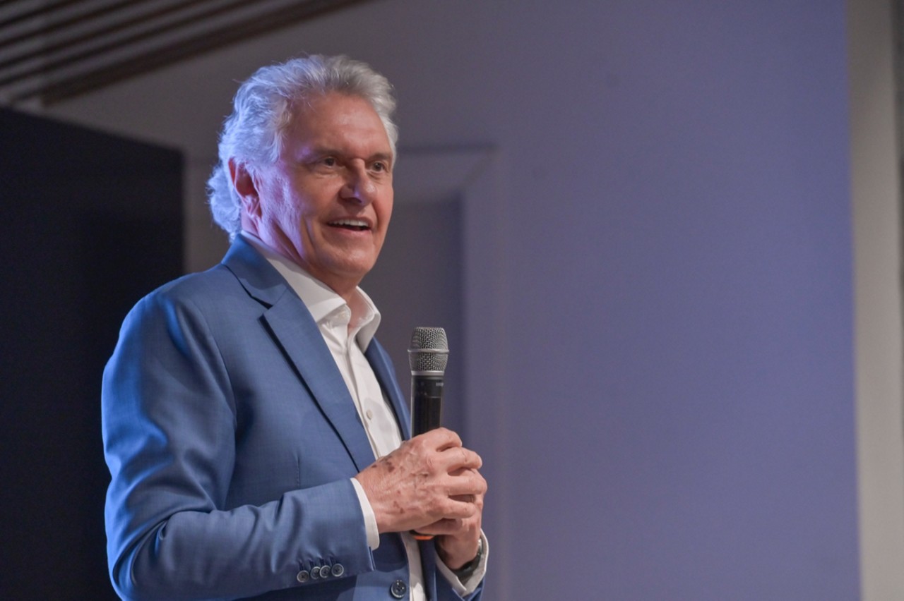 Ronaldo Caiado esteve em BH, onde palestrou para líderes empresariais e políticos