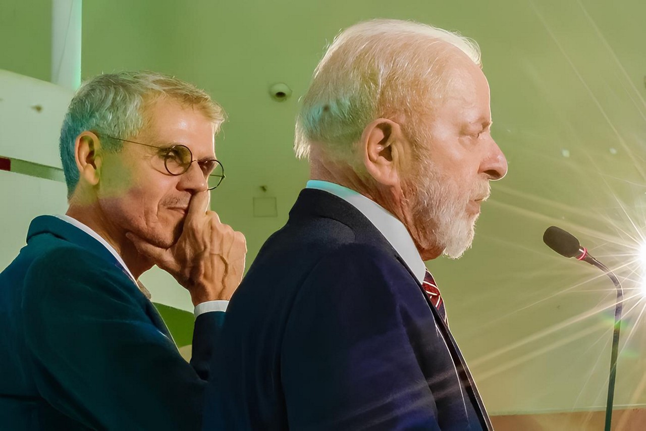 O novo chefe da Secretaria de Comunicação Social da Presidência da República, Sidônio Palmeira, e o presidente Lula