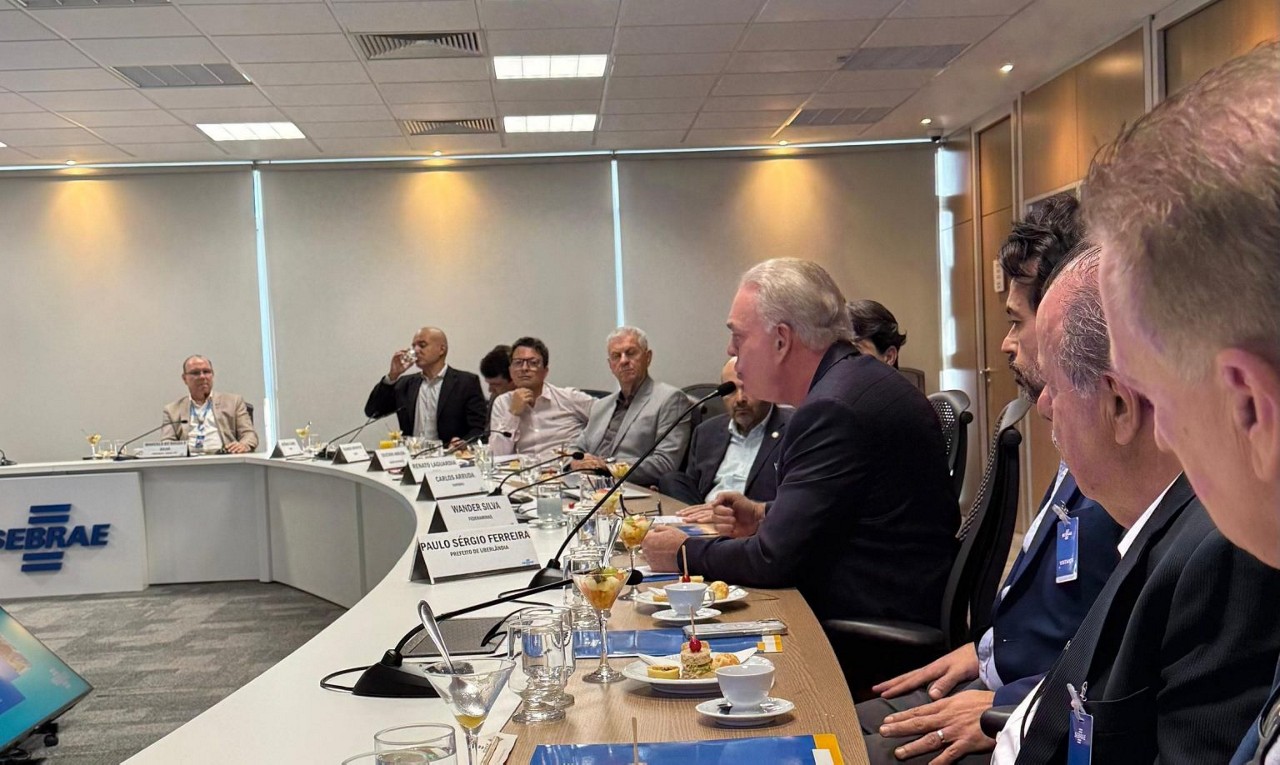 O encontro da comitiva de Uberlândia ocorreu com todos os membros do Conselho Deliberativo do Sebrae Minas, incluindo o presidente Marcelo de Souza e Silva