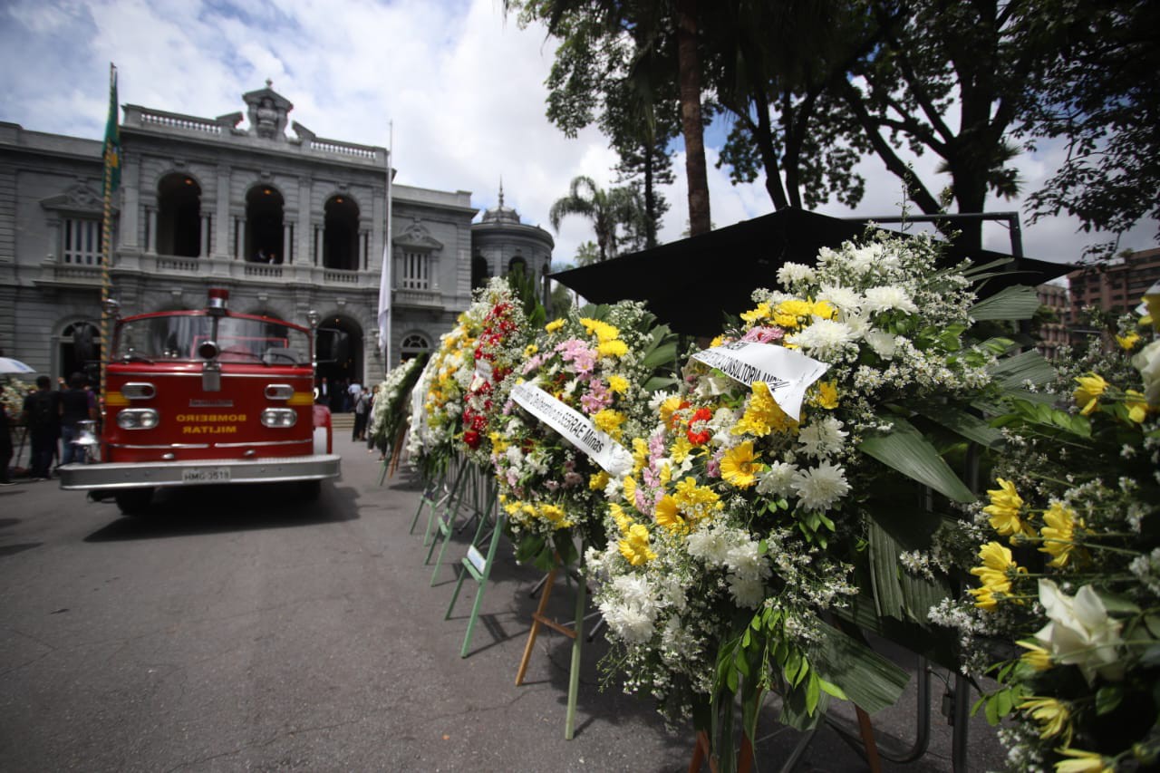 Velório do ex-governador de Minas Gerais Newrton Cardoso, no Palacio da Liberdade