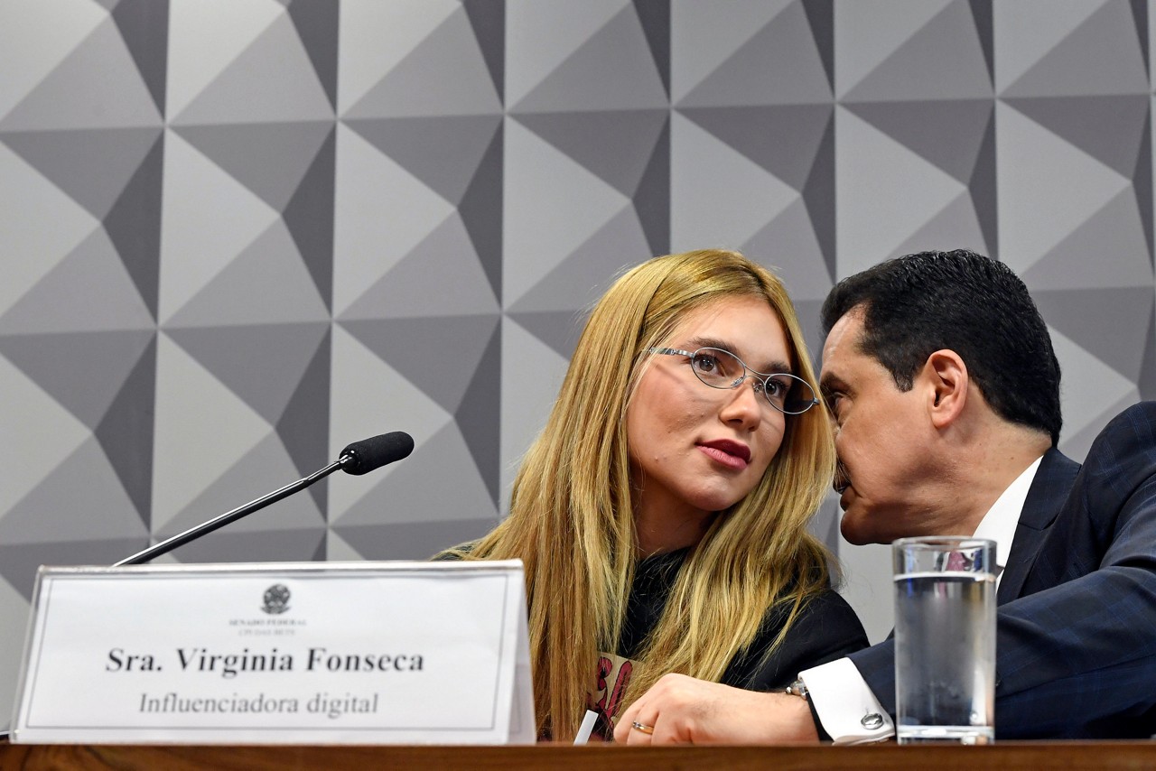 A inluenciadora Virginia Fonseca participa da CPI das Bets no Senado Federal nesta terça-feira (13).