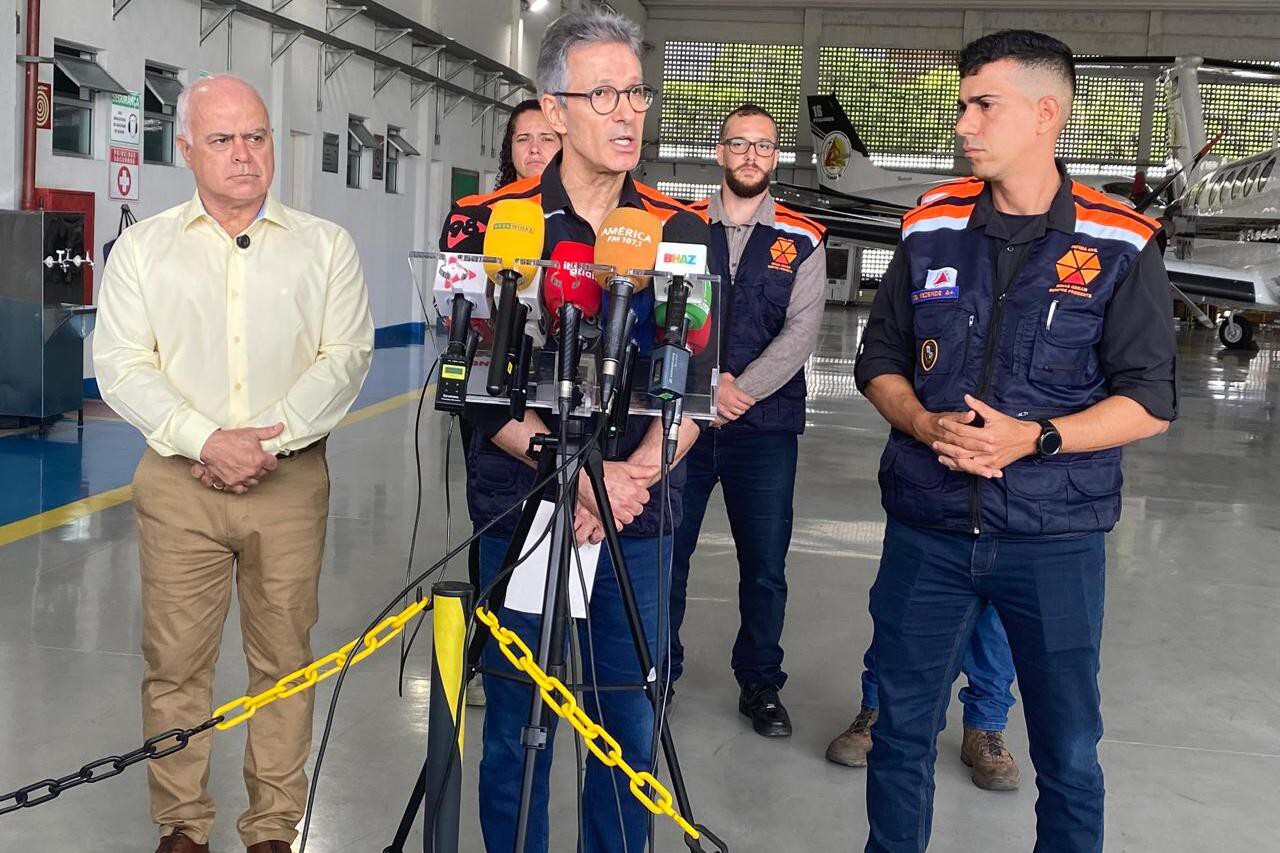 Governador subiu o tom durante coletiva para falar sobre chuvas no estado