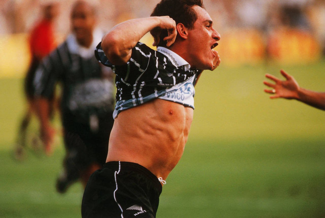 Carlos Gamarra em sua passagem pelo Corinthians, onde conquistou o Campeonato Brasileiro de 1998. (Foto: Marcelo Soubhia)