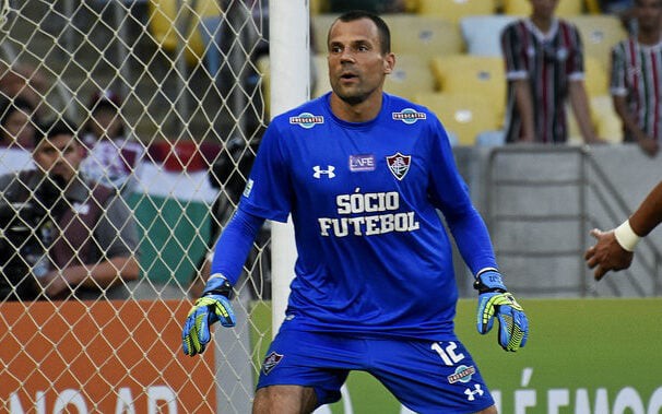 Diego Cavalieri em ação pelo Fluminense durante a campanha do título brasileiro de 2012. (Foto: Nelson Perez/Fluminense F.C.)