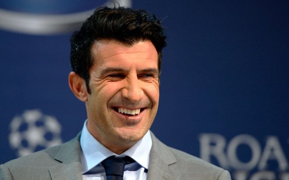 Luís Figo em evento da FIFA, onde atua como embaixador do futebol mundial. (Foto: Fabrice Coffrini/ AFP)