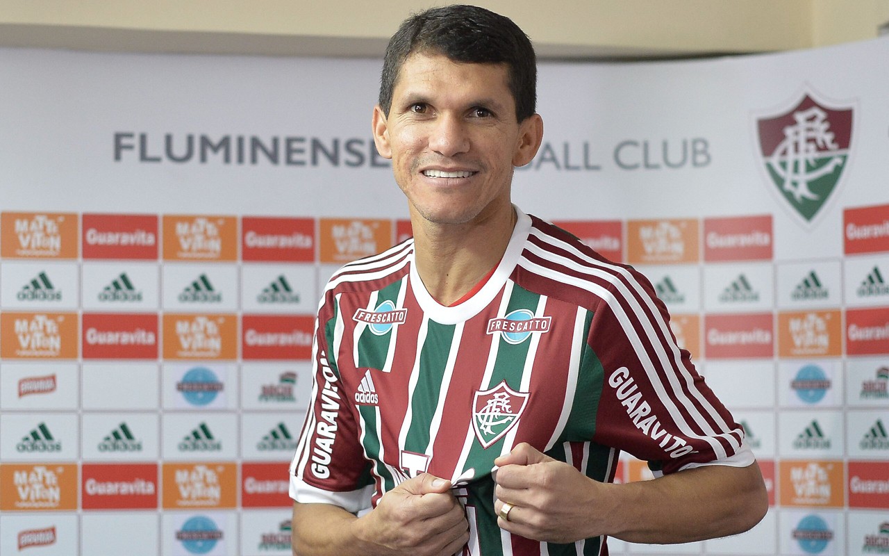 Magno Alves pelo Fluminense em 2016: um dos maiores artilheiros da história tricolor, com 124 gols em 331 jogos. (Foto: Pedro Martins/AGIF)