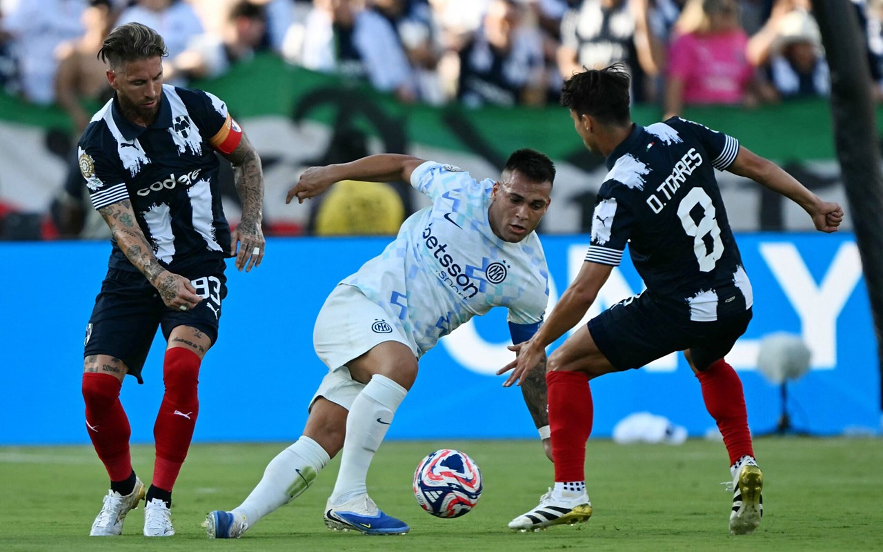 Sergio Ramos e Lautaro foram os destaques da partida entre Inter de Milão x Monterrey (Foto: Yuri Cortez/AFP)