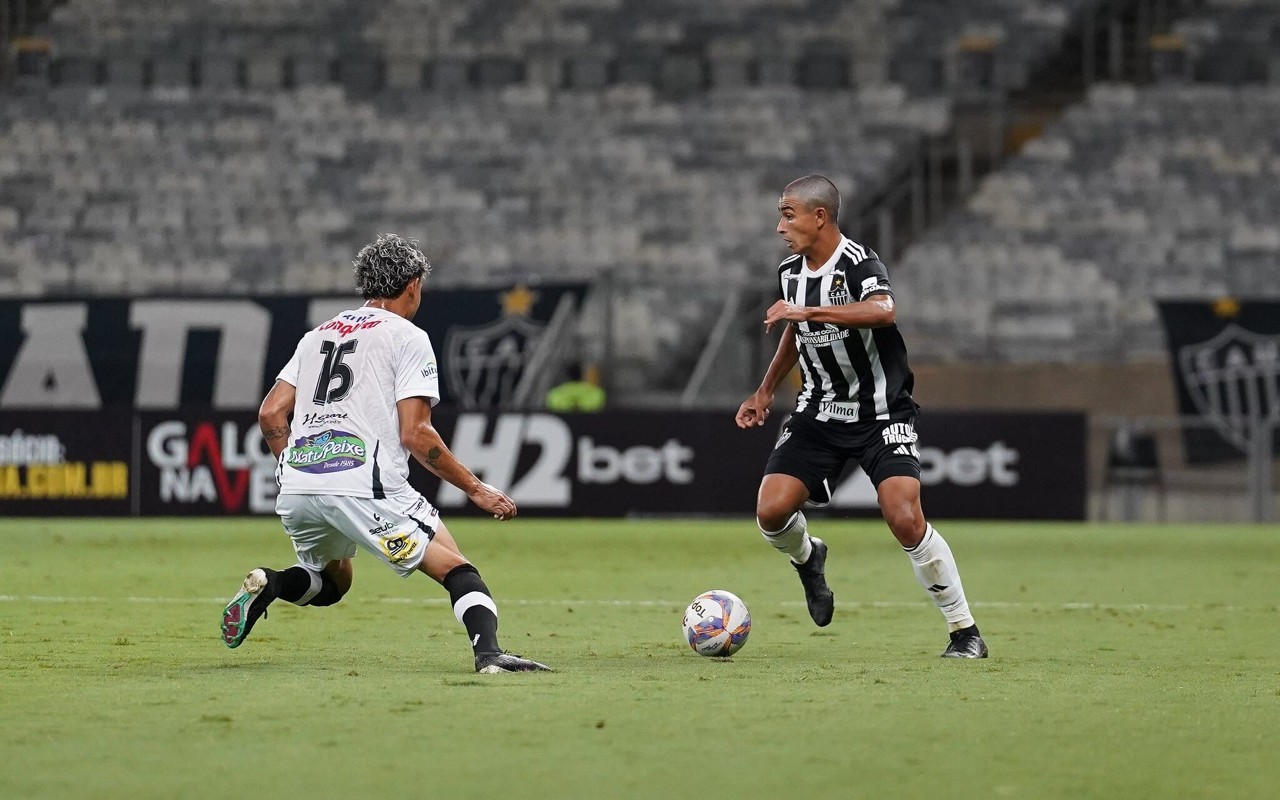 Atlético-MG e Democrata fizeram um jogo de poucas chances no Mineirão (Foto: Daniela Veiga/Atlético)