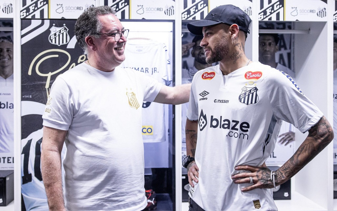 Neymar sofreu nova lesão no Santos (Foto: Raul Baretta/ Santos FC)