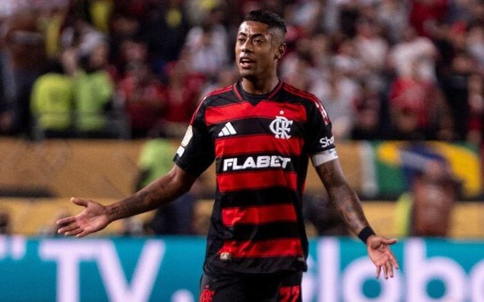 Bruno Henrique em ação pelo Flamengo pelo Mundial de Clubes (Foto: AP / Chris Szagola)