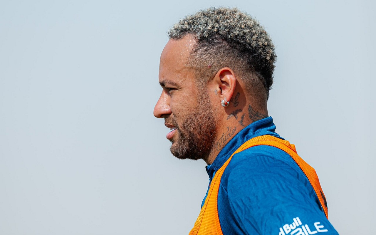 Neymar em treino pelo Al-Hilal (Foto: Divulgação/Al-Hilal)