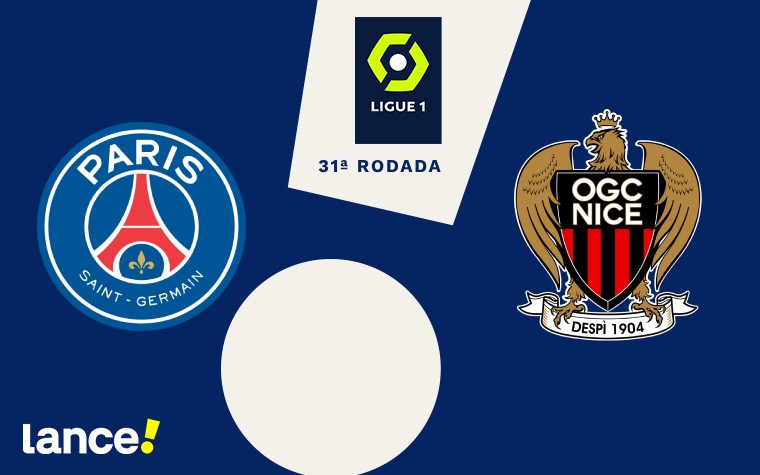 PSG x Nice pela Ligue 1 (Arte: Lance!)