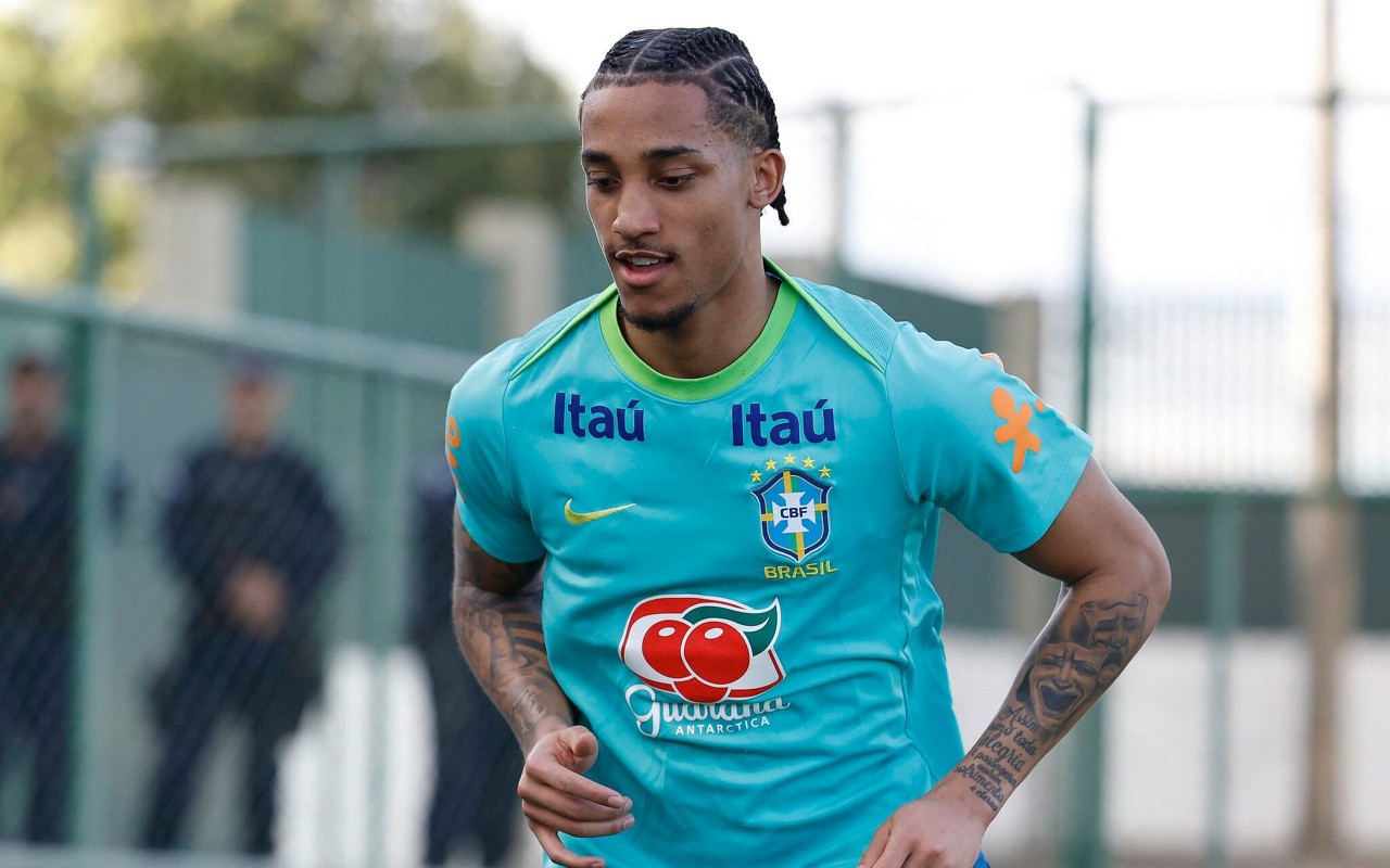 João Pedro será o camisa 9 do Brasil contra Colômbia (Foto: Rafael Ribeiro/CBF)