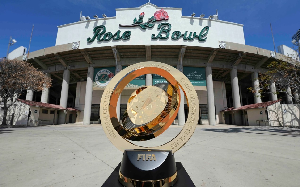 Jogo entre PSG e Botafogo será no Rose Bowl, em Los Angeles (Foto: Reprodução)