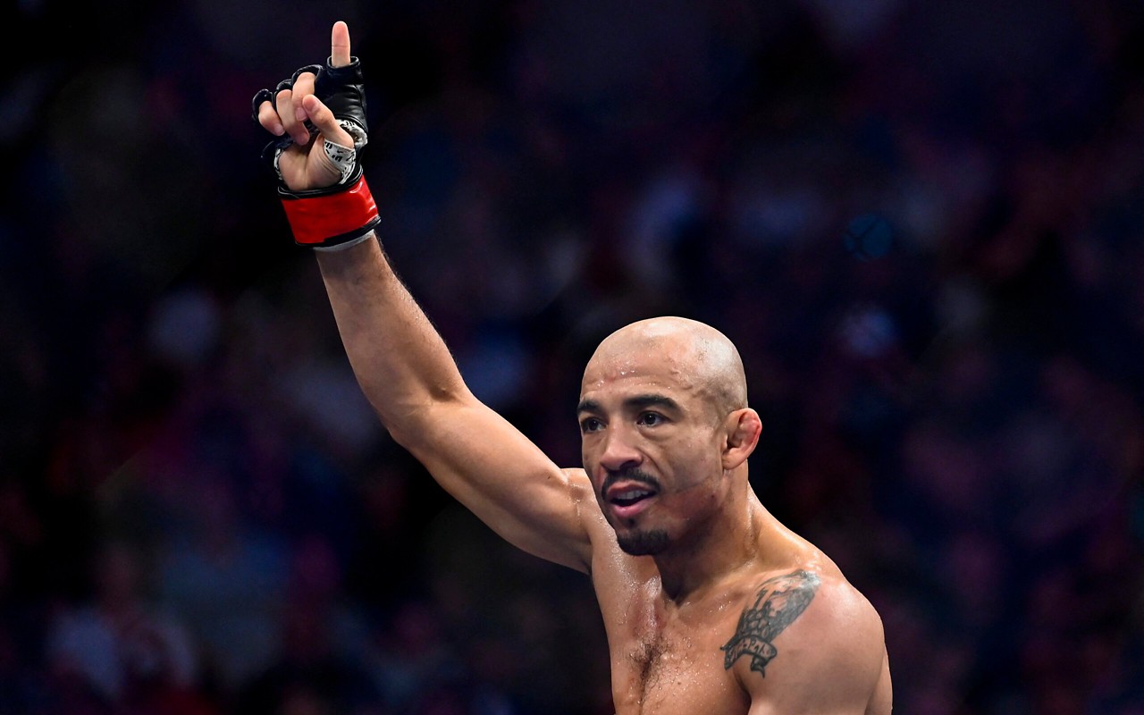 José Aldo anunciou aposentadoria após derrota no UFC 315 (Foto: Alex Goodlett/AFP)