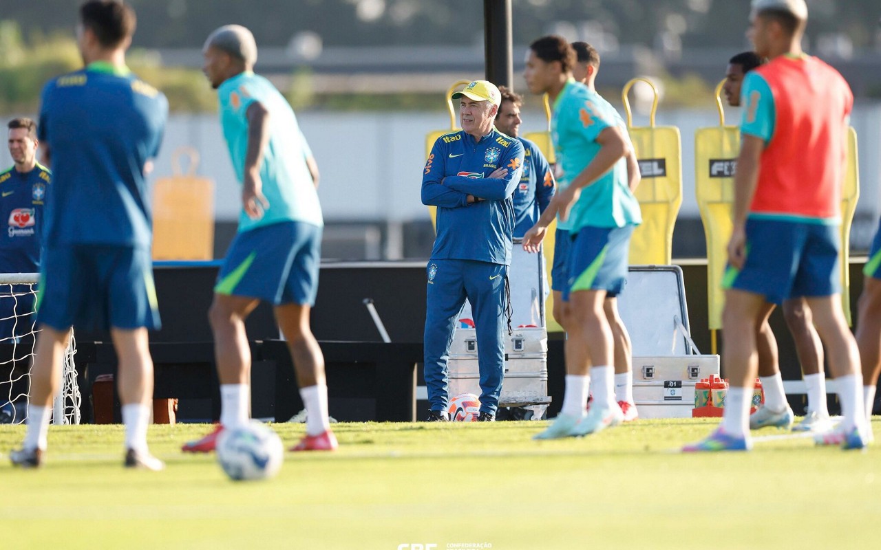 Carlo Ancelotti fará sua estreia à frente da Seleção Brasileira (Foto: Rafael Ribeiro/CBF)