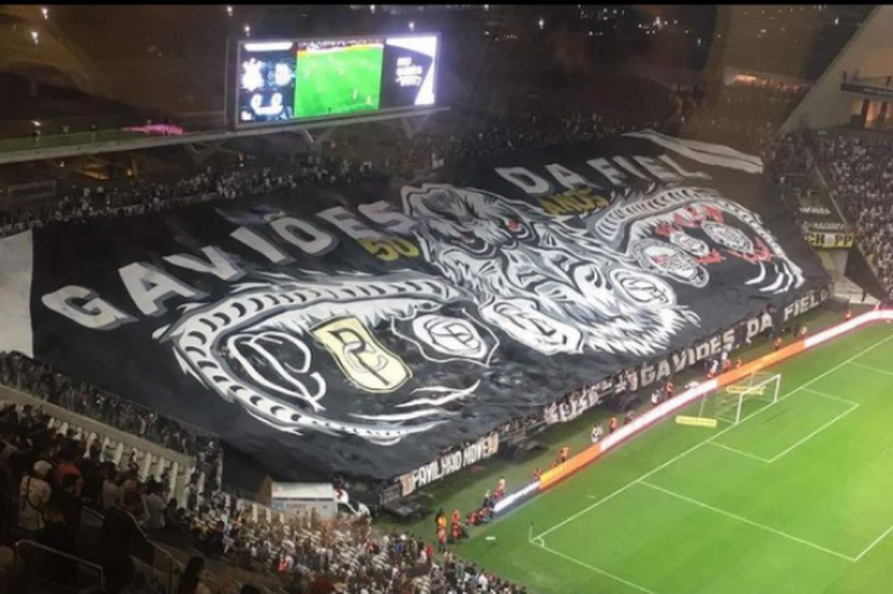 A Gaviões é a principal torcida uniformizada do Corinthians (Foto: Departamento de Bandeiras/Gaviões da Fiel)
