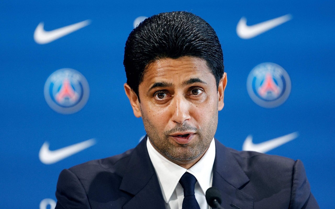 Nasser Al-Khelaifi é o presidente do PSG (Foto: Geoffroy Van Der Hasselt/AFP)