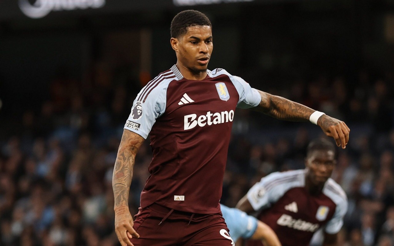 Marcus Rashford pelo Aston Villa (Foto: Reprodução/Aston Villa)