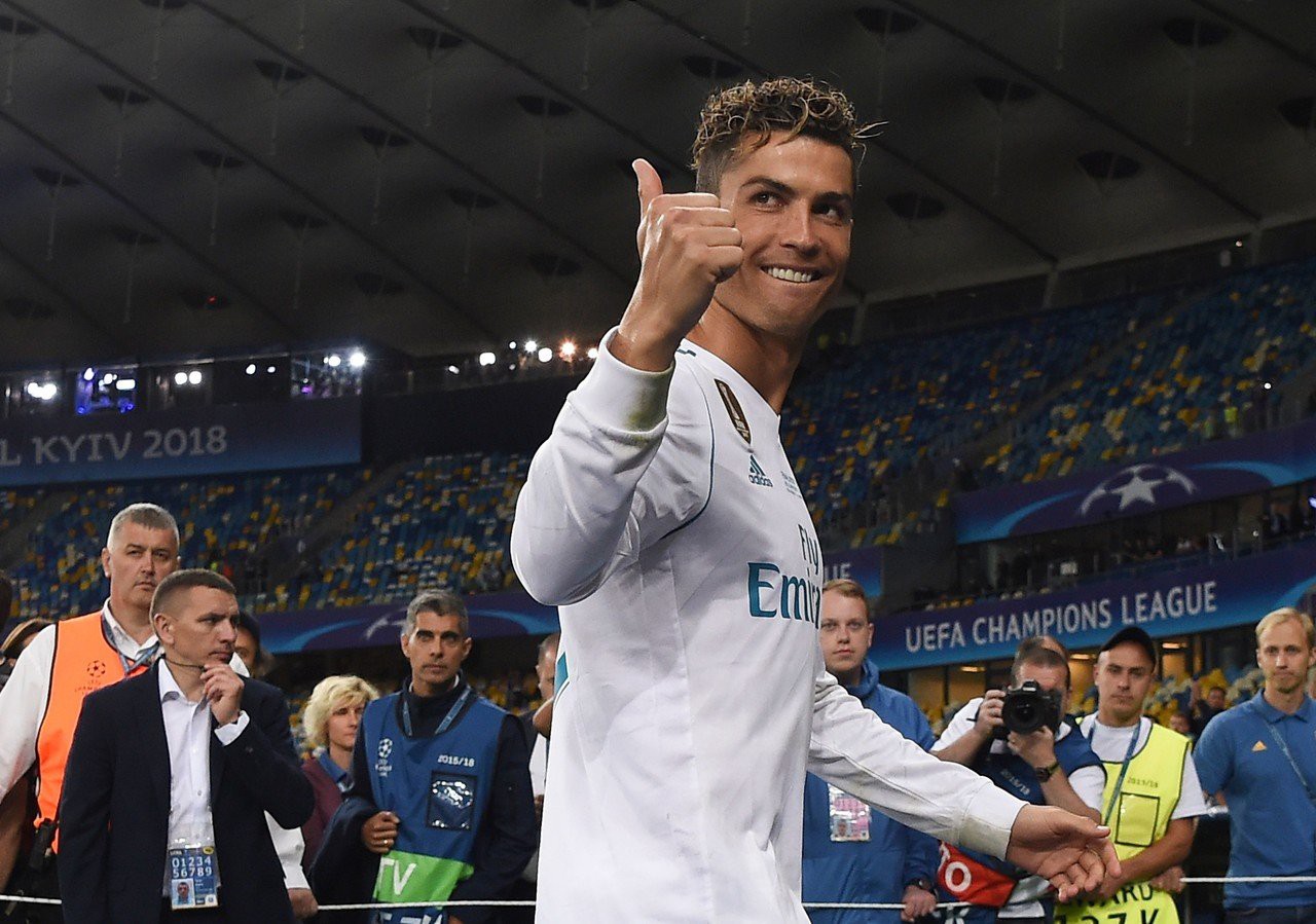 Cristiano Ronaldo deixou o Real Madrid em 2018 depois de vencer a Champions quatro vezes em cinco anos (Foto: Paul Ellis / AFP)