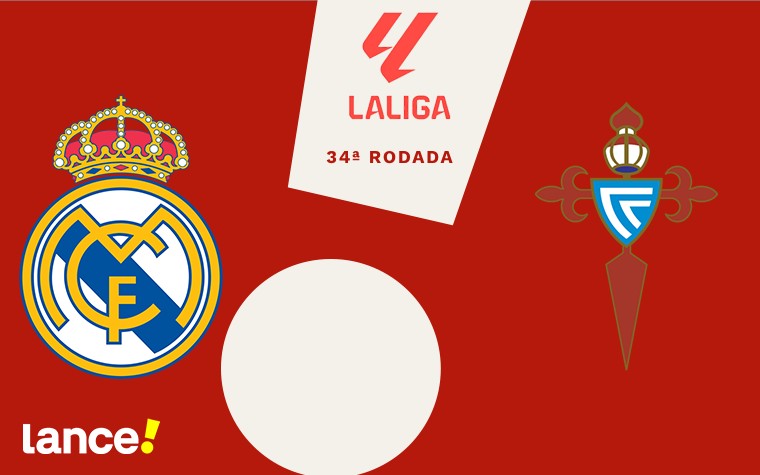 Real Madrid x Celta de Vigo pela 35ª rodada de La Liga (Foto: Arte/Lance!)