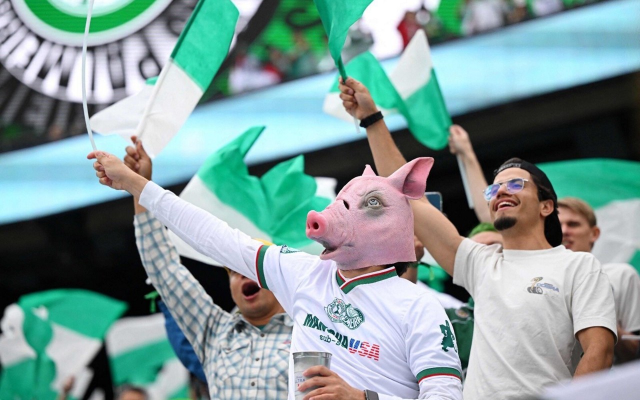 Torcida do Palmeiras no MetLife Stadium (Foto: David Ramos/AFP)