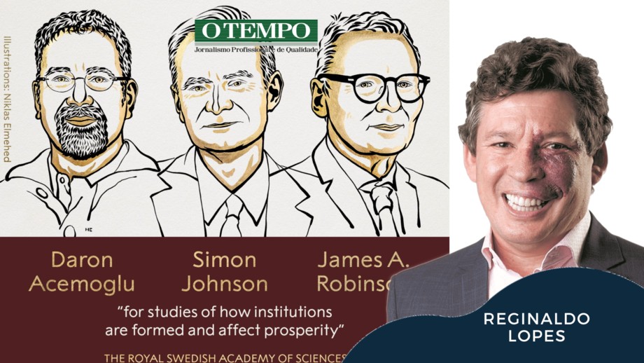 Imagem de divulgação da Academia Sueca dos vencedores do Nobel de Economia