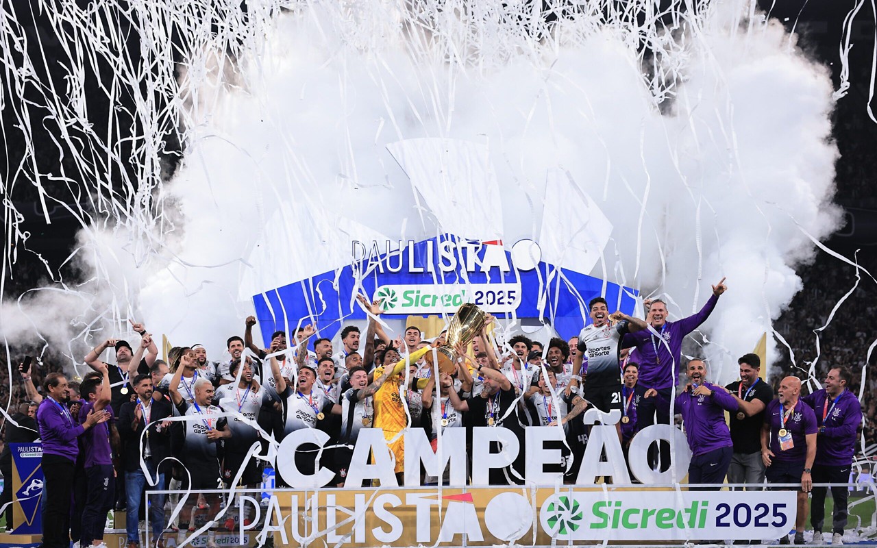 Corinthians foi campeão do Paulistão 2025 (Foto: Ettore Chiereguini/AGIF)