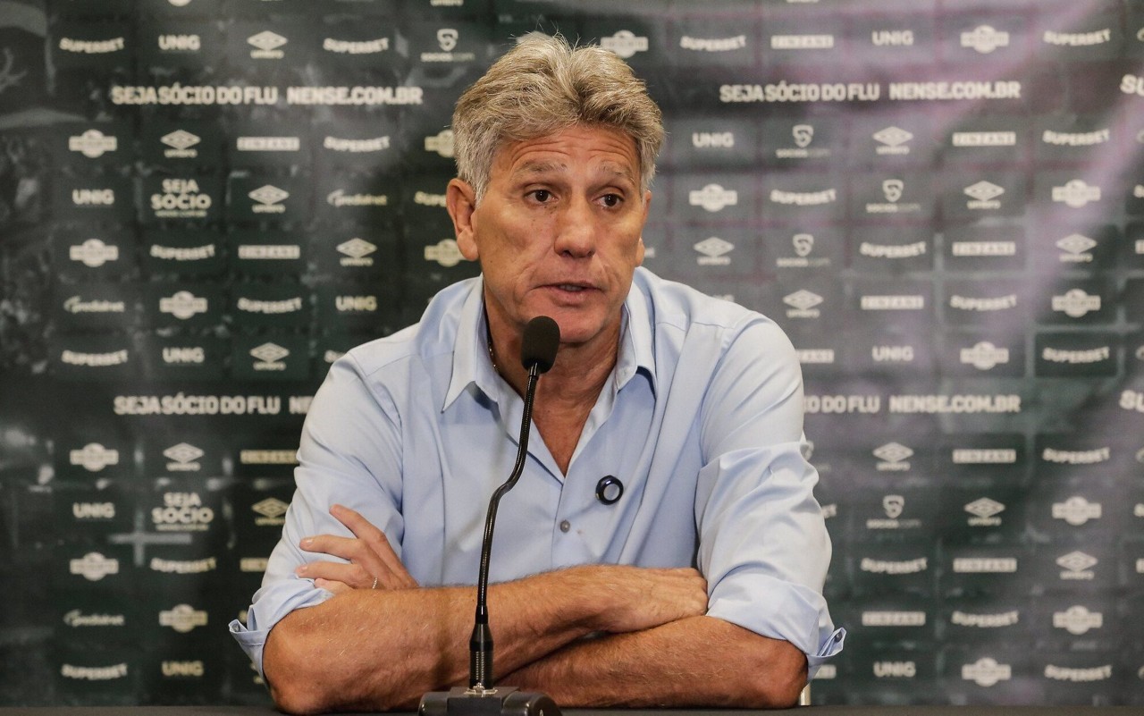 Renato Gaúcho após Corinthians x Fluminense (Foto: Lucas Merçon/FFC)
