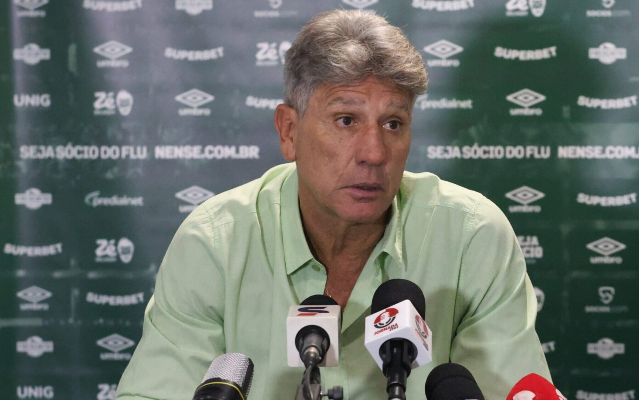 Renato Gaúcho após Bahia x Fluminense (Foto Lucas Merçon/ Fluminense FC)