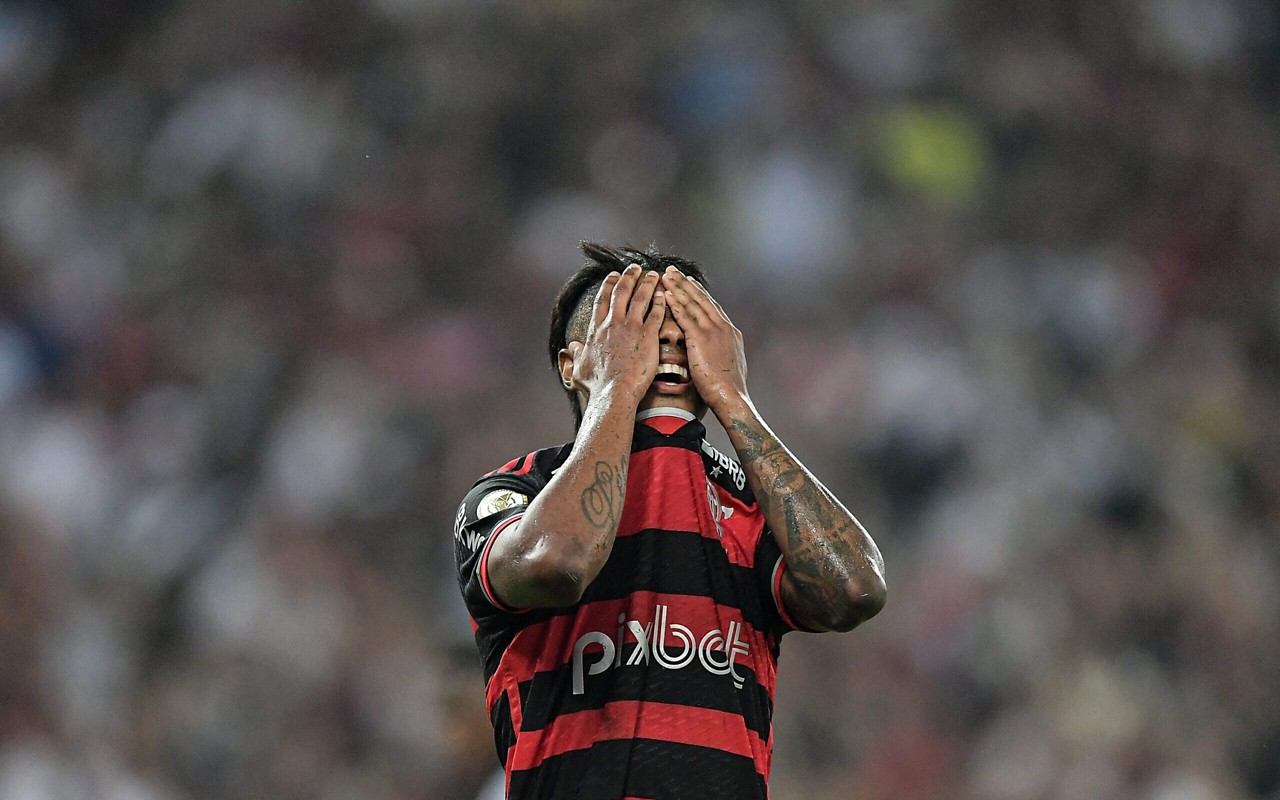 Bruno Henrique, do Flamengo (Foto: Thiago Ribeiro/AGIF)