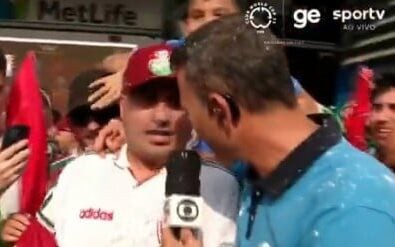 Rizek é 'batizado' por torcedores do Fluminense