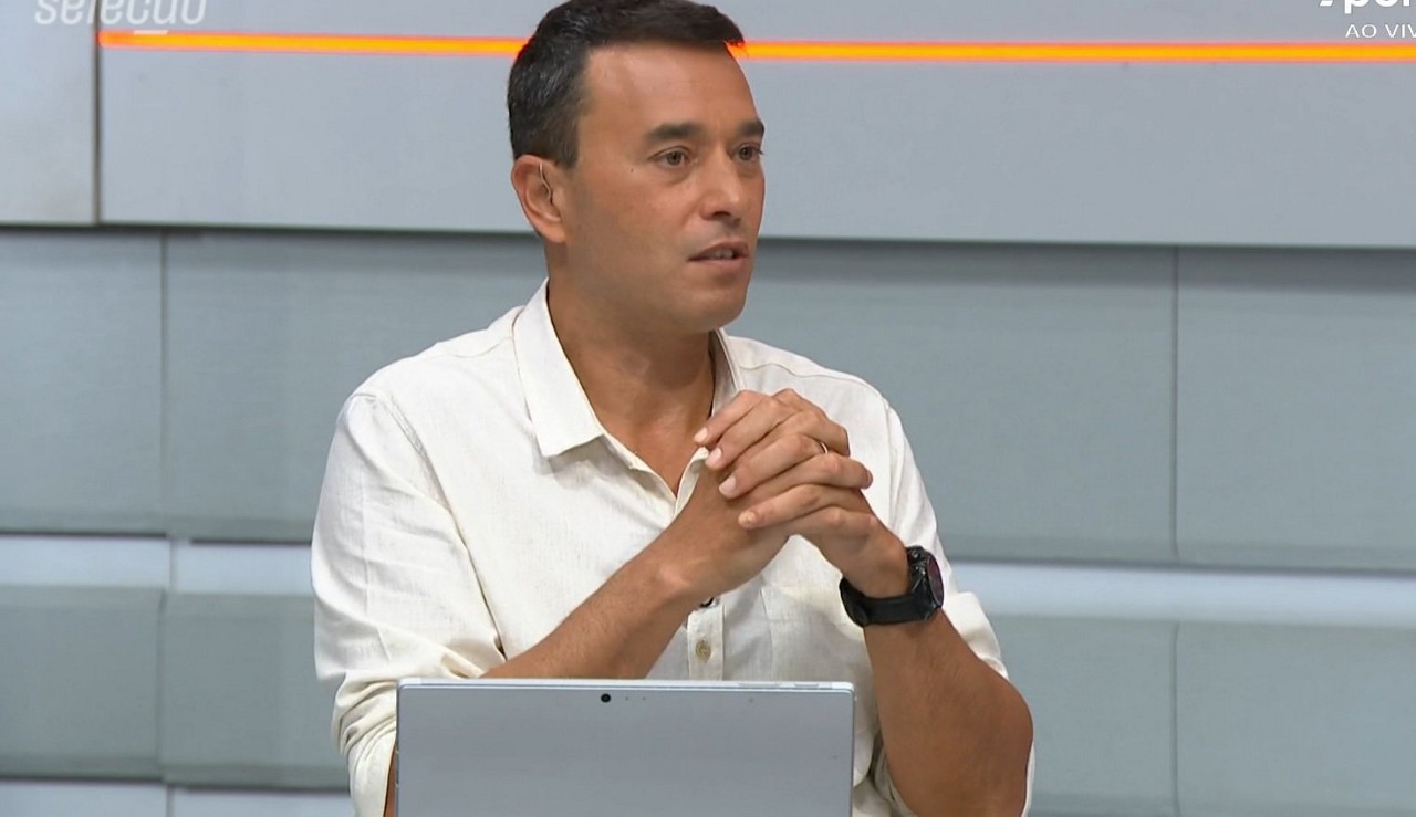 André Rizek, do Sportv (Foto: Reprodução Sportv)