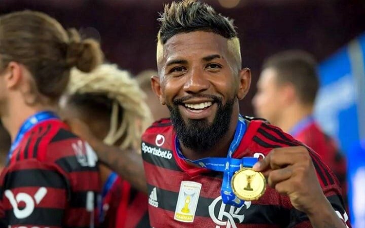 Rodinei durante agem pelo Flamengo (Foto: Alexandre Vidal/CRF)