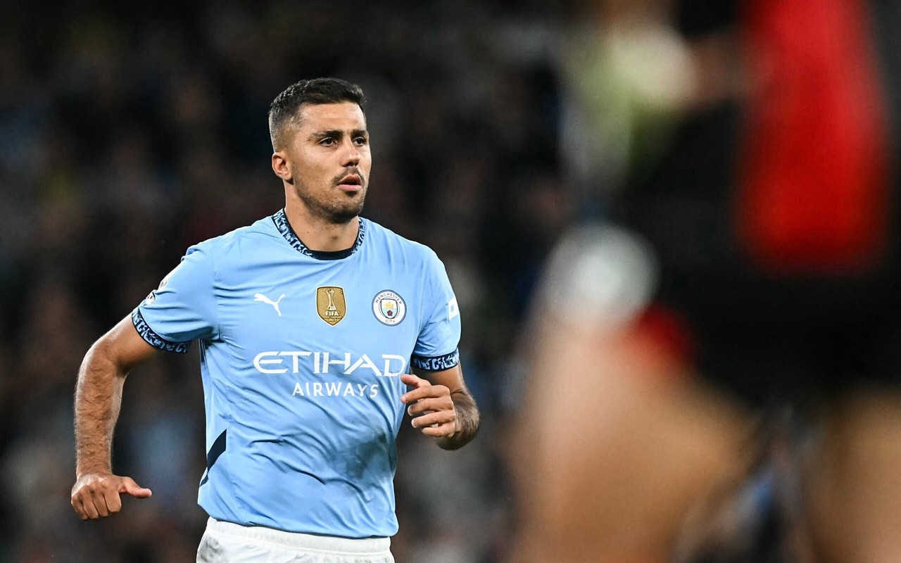 Rodri voltou a jogar pelo Manchester City e está no Mundial de Clubes (Foto: Paul Ellis/AFP)