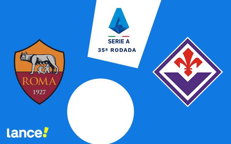 Roma e Fiorentina se enfrentam pela 35ª rodada do Campeonato Italiano (Arte: Lance!)