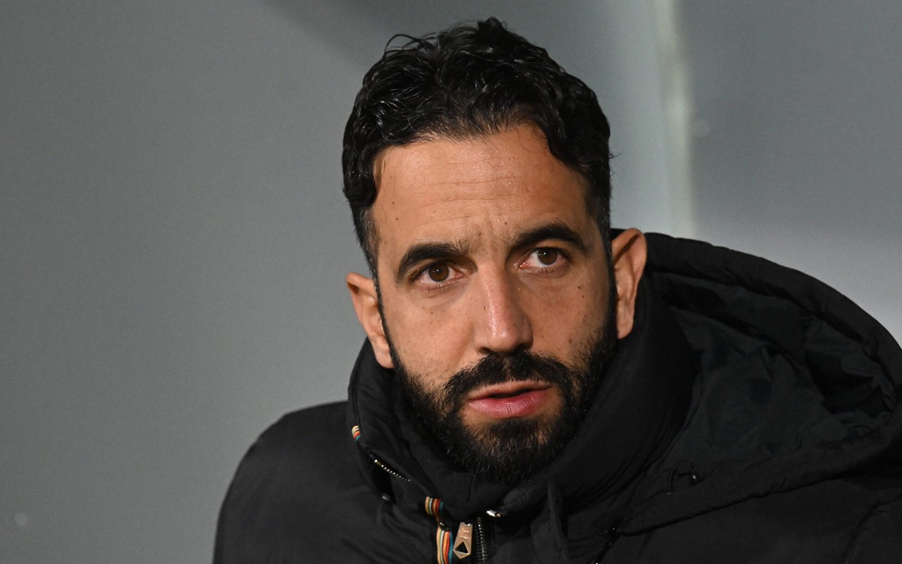 Ruben Amorim em jogo do Manchester United (Foto: Michal Cizek / AFP)