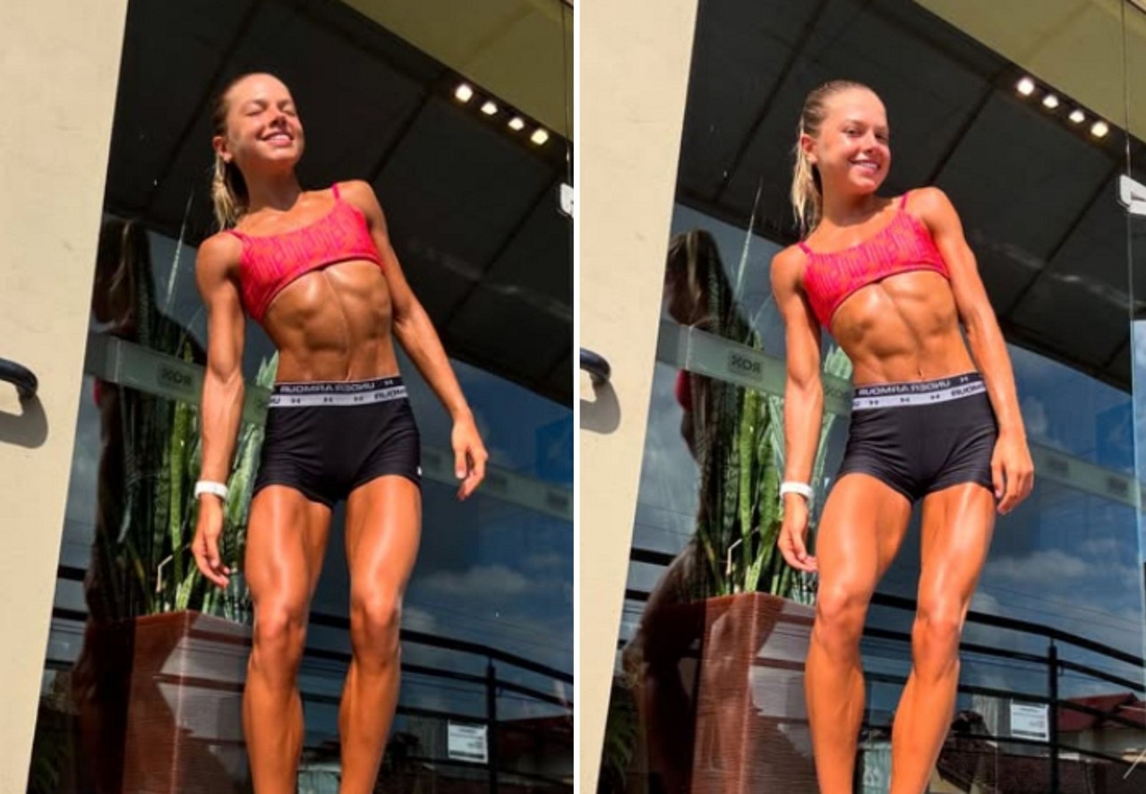 Influencer Aline Steffens está sofrendo com lesões porque tem o percentual de gordura baixo