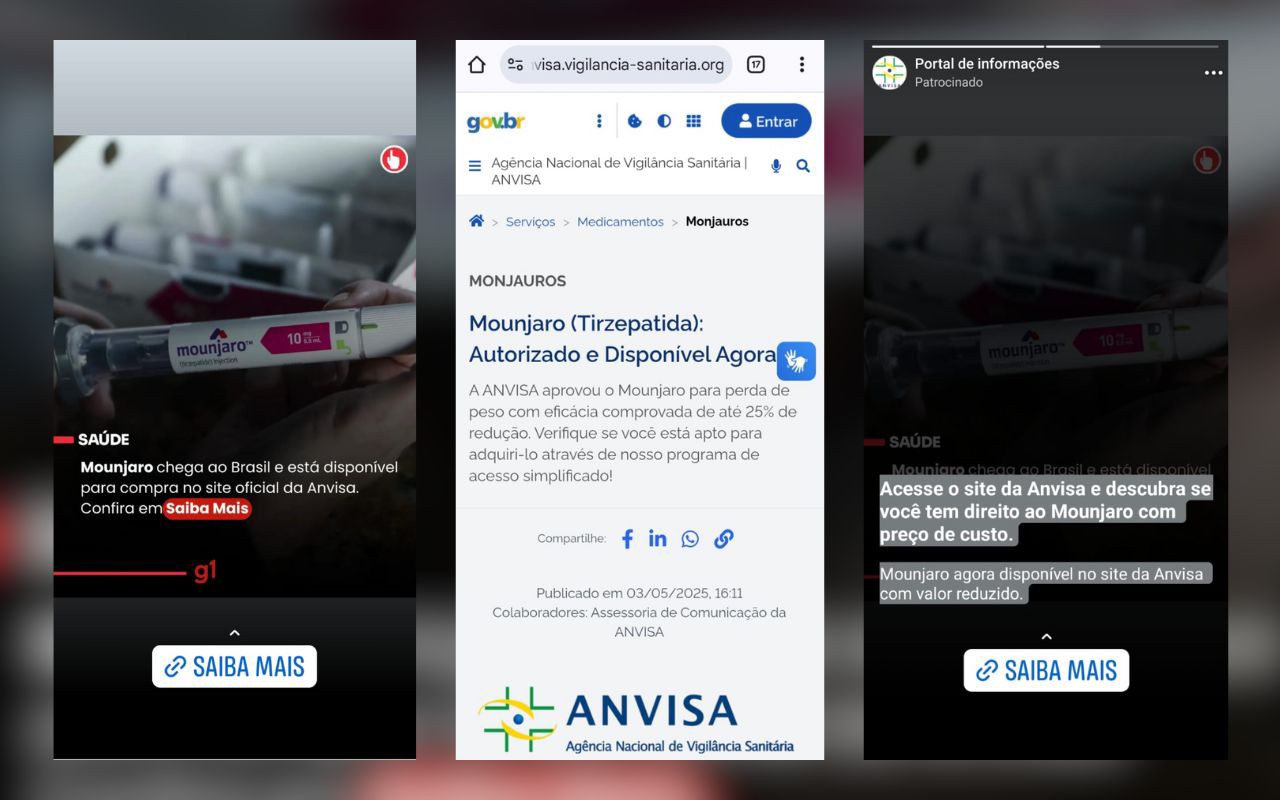 Golpe do Mounjaro usa nome da Anvisa