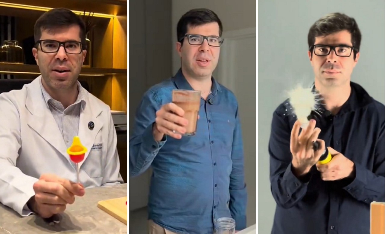 Ricardo Kores usa simbologias para falar de sexo seguro na internet 
