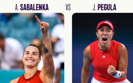 Sabalenka e Pegula decidem o título de Miami neste sábado (Reprodução)